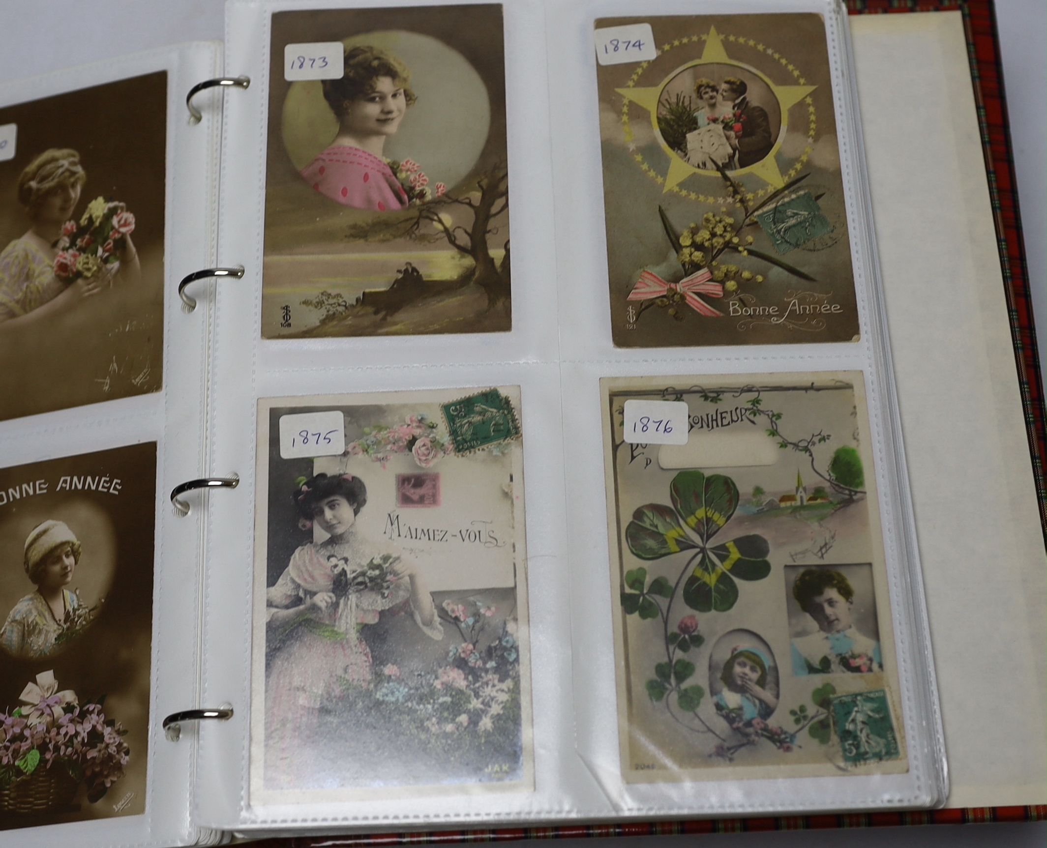 Three albums of French postcards (c.1930)